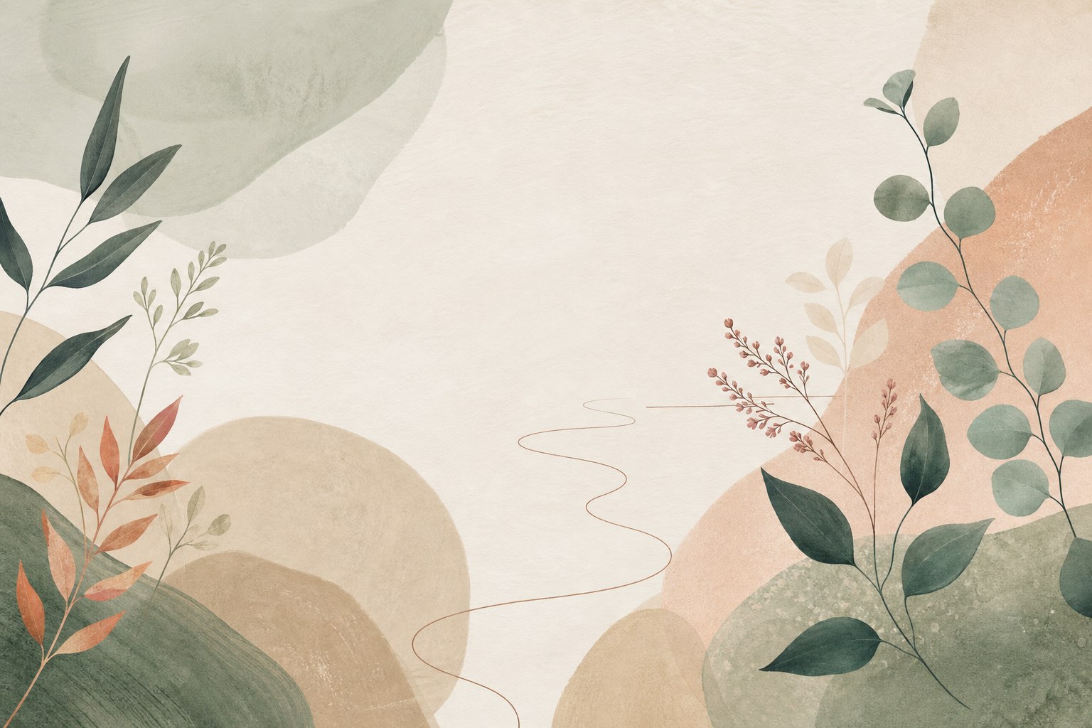 Ilustración de un sendero entre plantas que representa el proceso terapéutico